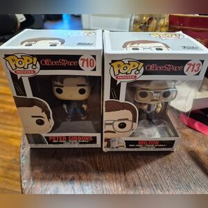 Funko Pop Milton And Peter Gibbons Figures